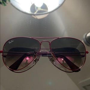 Ray-Ban Aviator Metal Pink Sunglasses RB 3025
